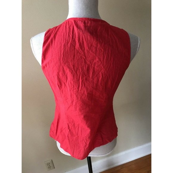 FEI Anthropologie Coral Tiered Tank Top Ruffle - Picture 5 of 6